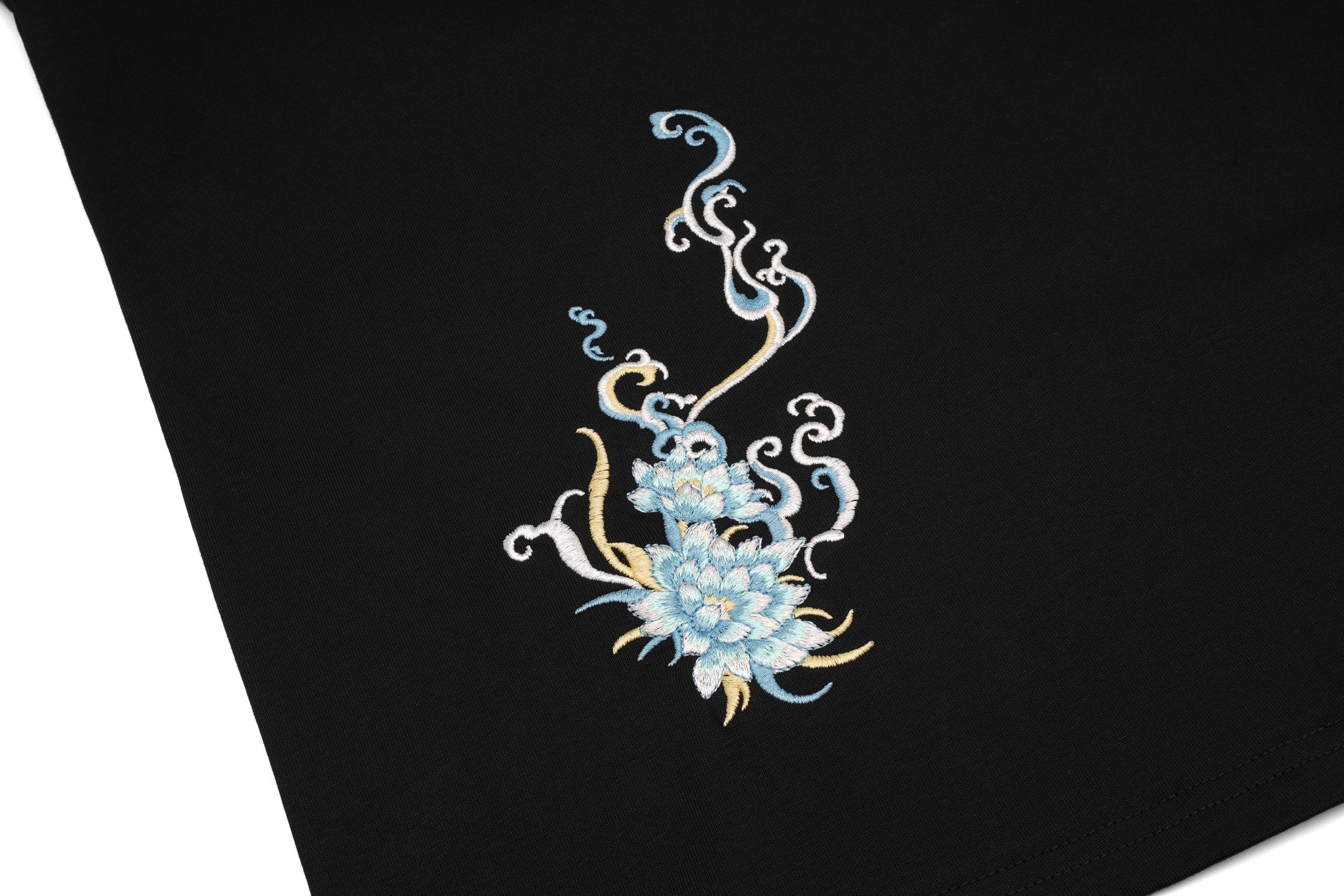 ET517 Blue Kirin Embroidered Tee