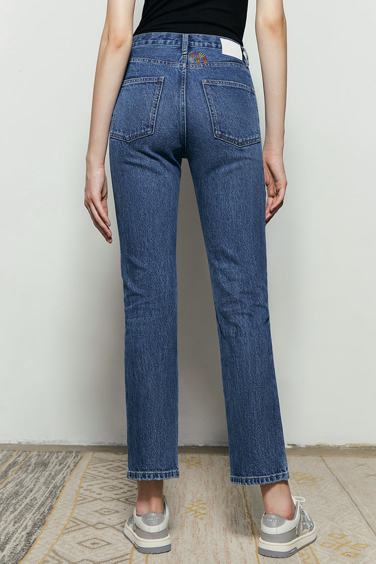 Activity Grrrl High Rise Kick Crop Jeans HJ017