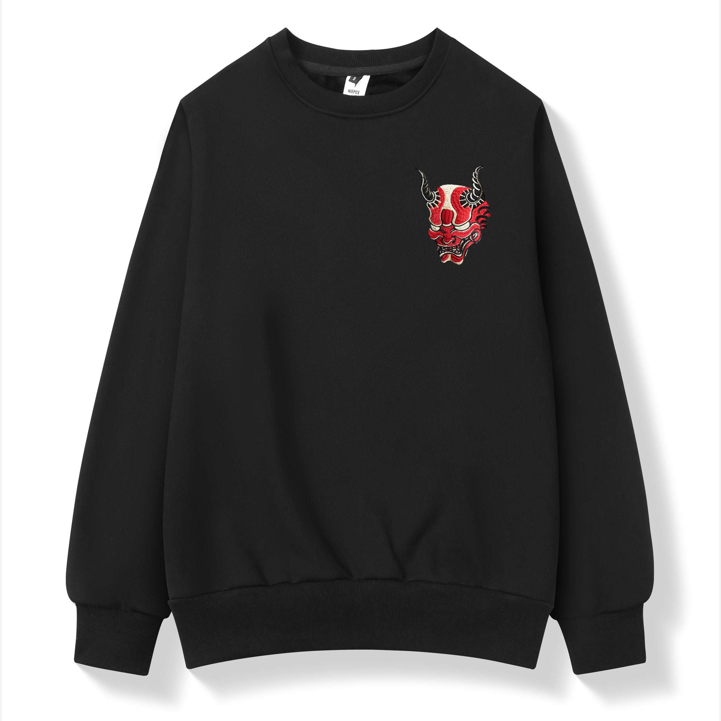 SW9060 Red Oni Embroidered Sweater