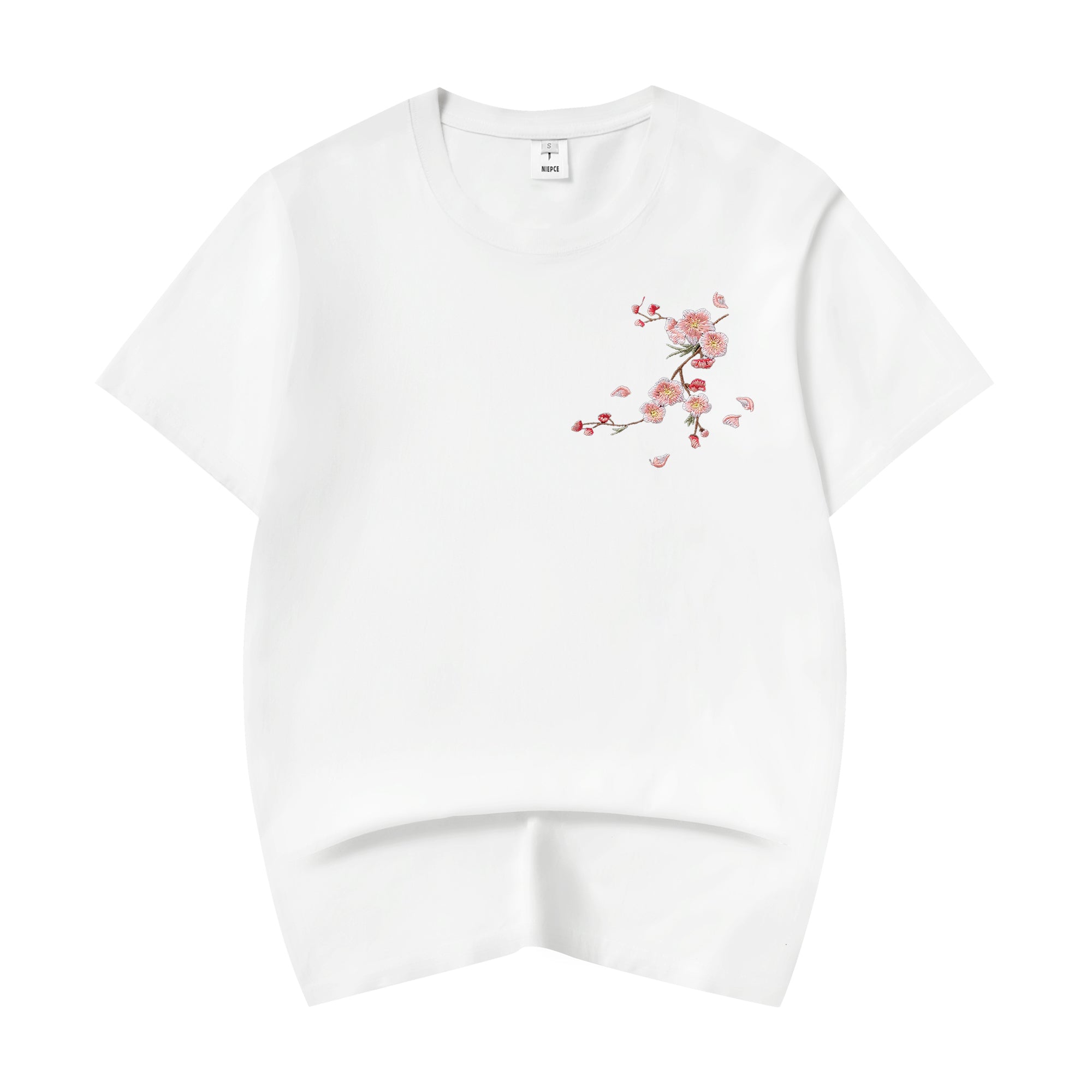 ET516 Sakura Flowers Embroidered Tee