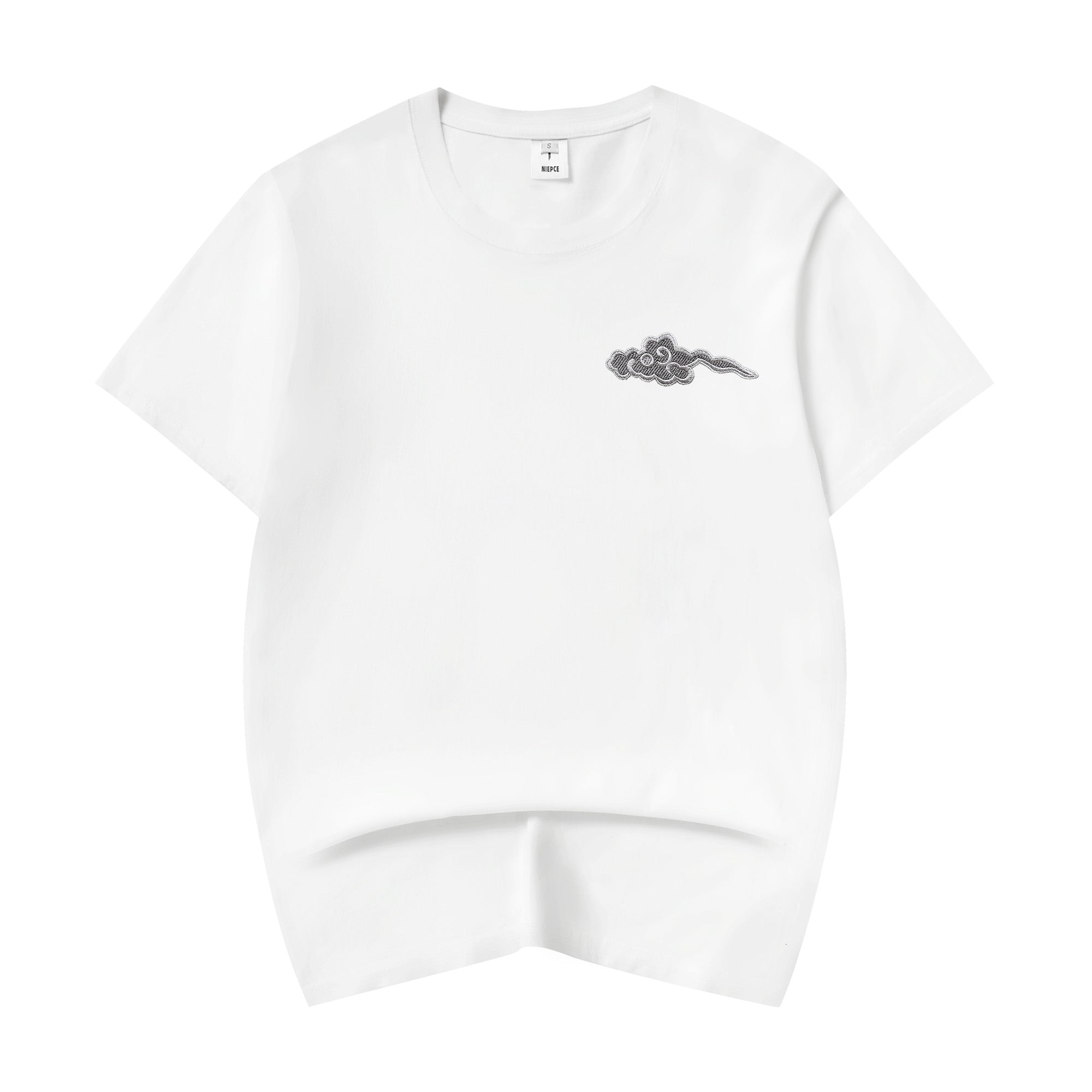 ET521 Grey Dragon Embroidered Tee