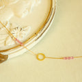 Pink Tourmaline Solara Necklace