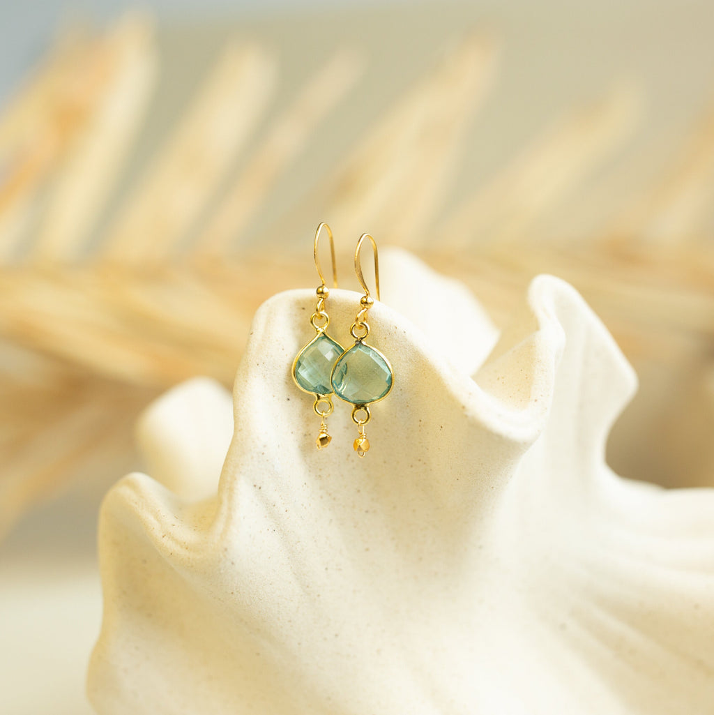 Aquamarine Ballet Drop Earrings
