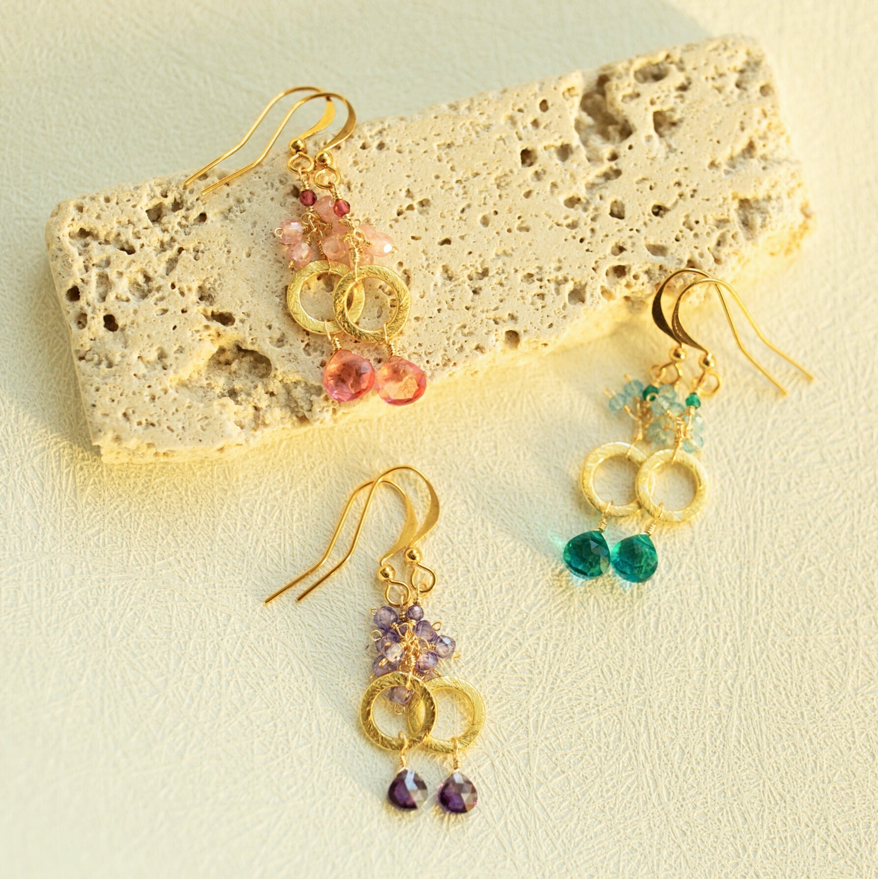 Aquamarine Solara Earrings