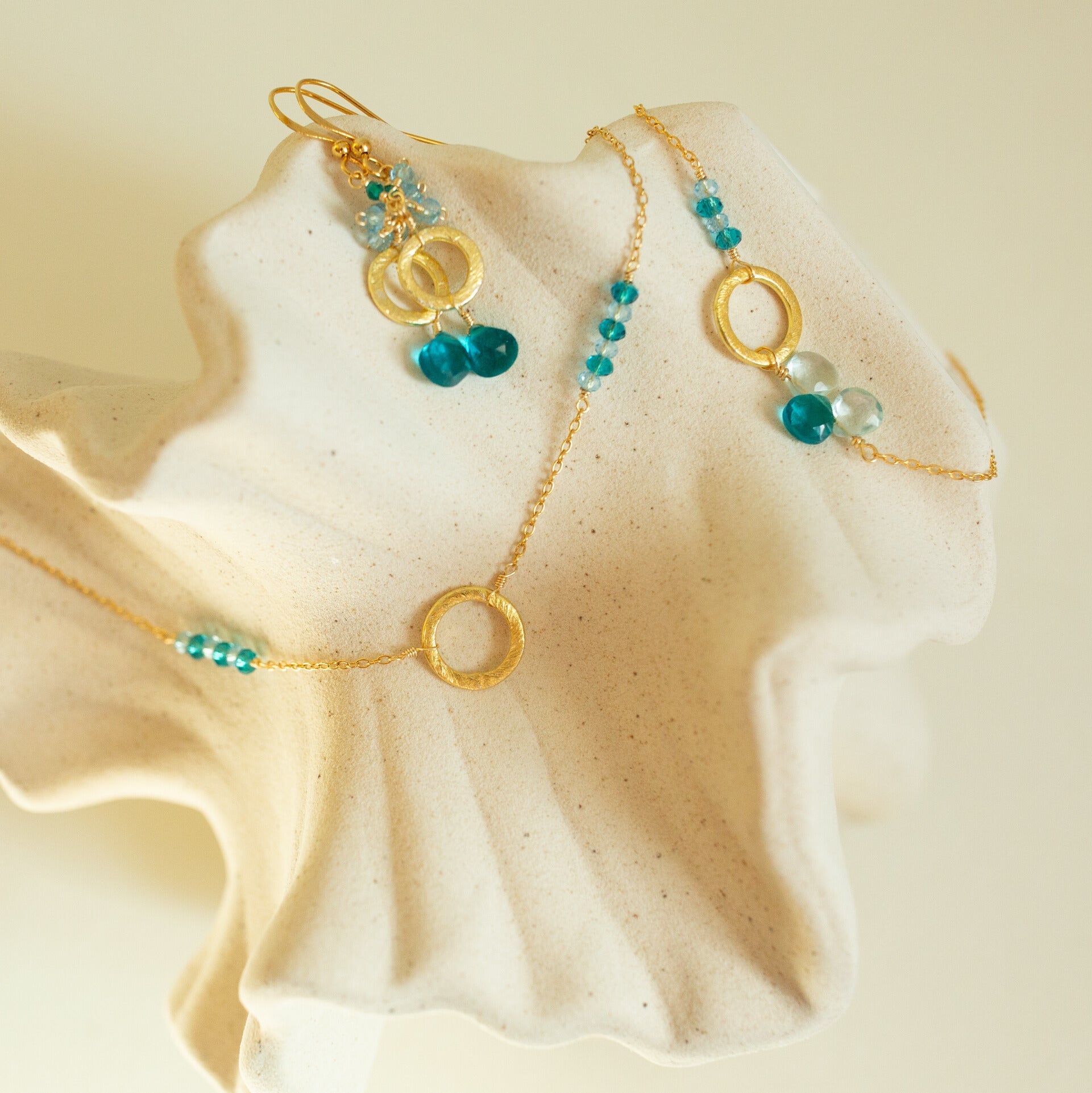Aquamarine Solara Earrings