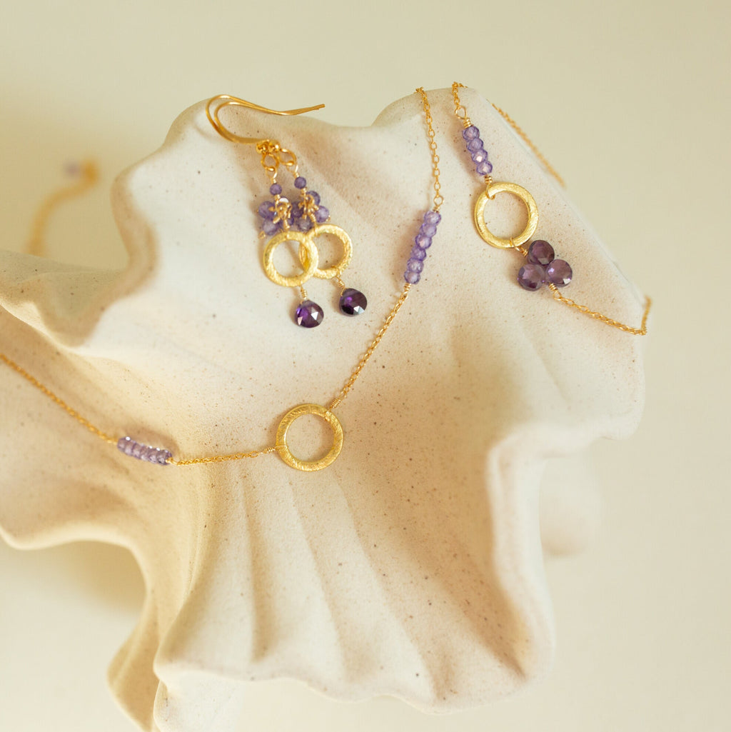 Amethyst Solara Earrings