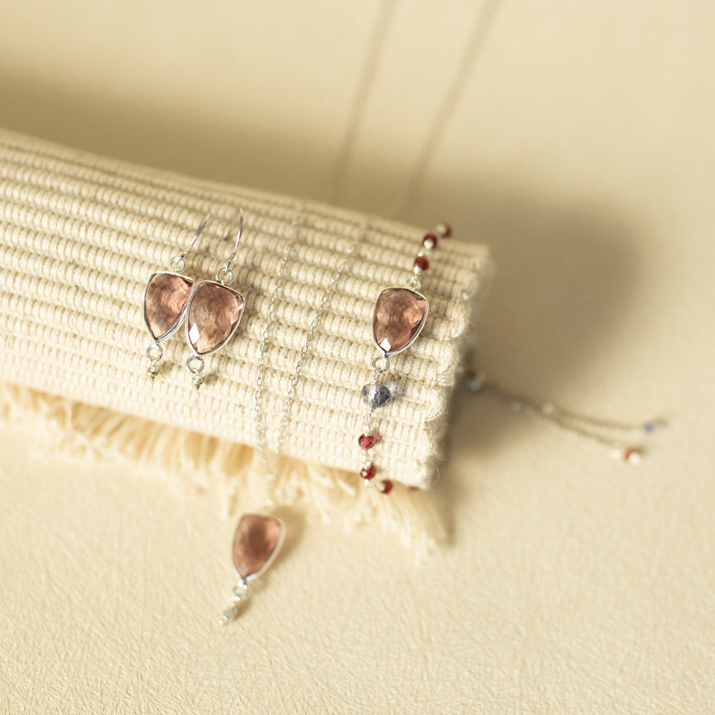 Rhodolite Garnet Gold Isla Collection