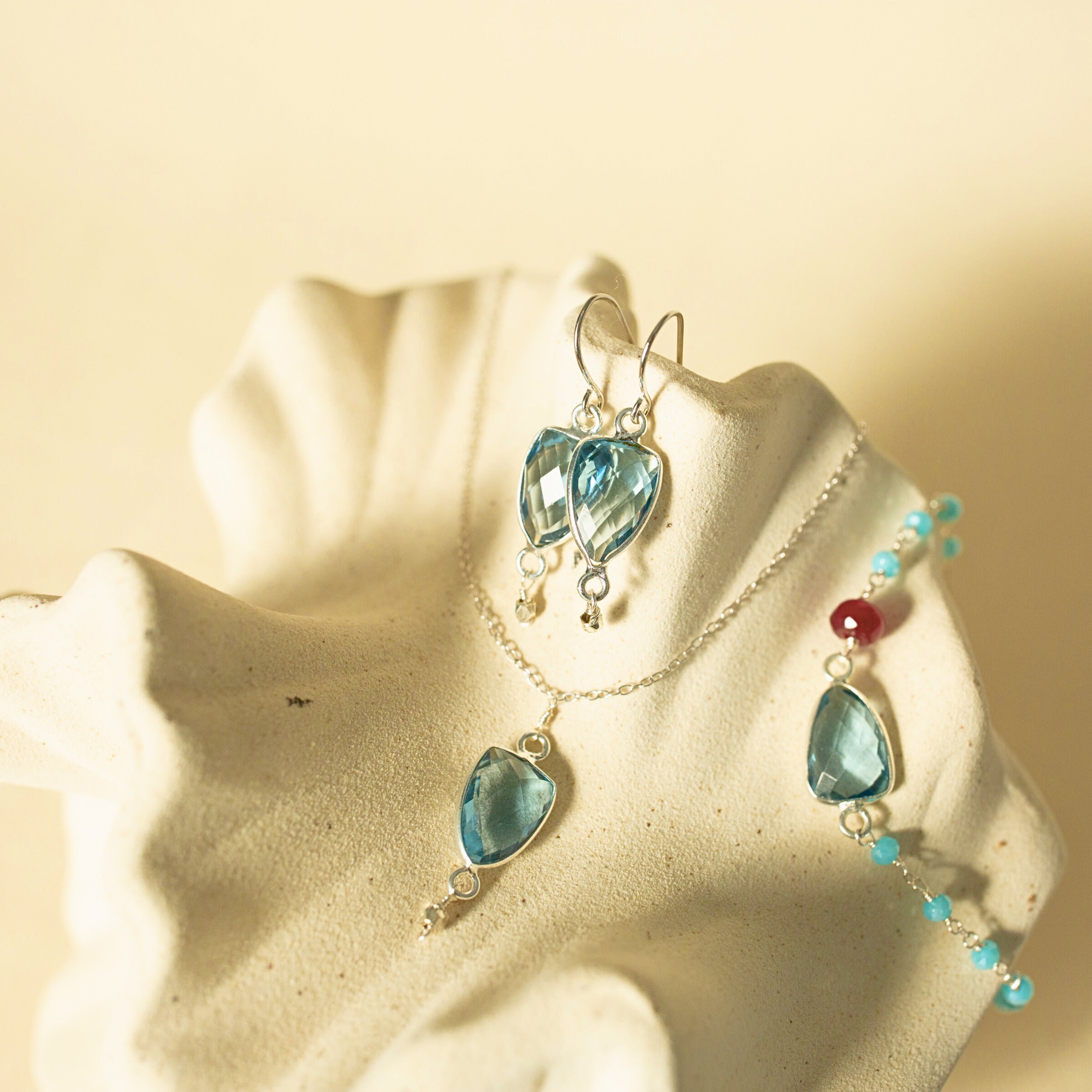 London Blue Silver Isla Necklace