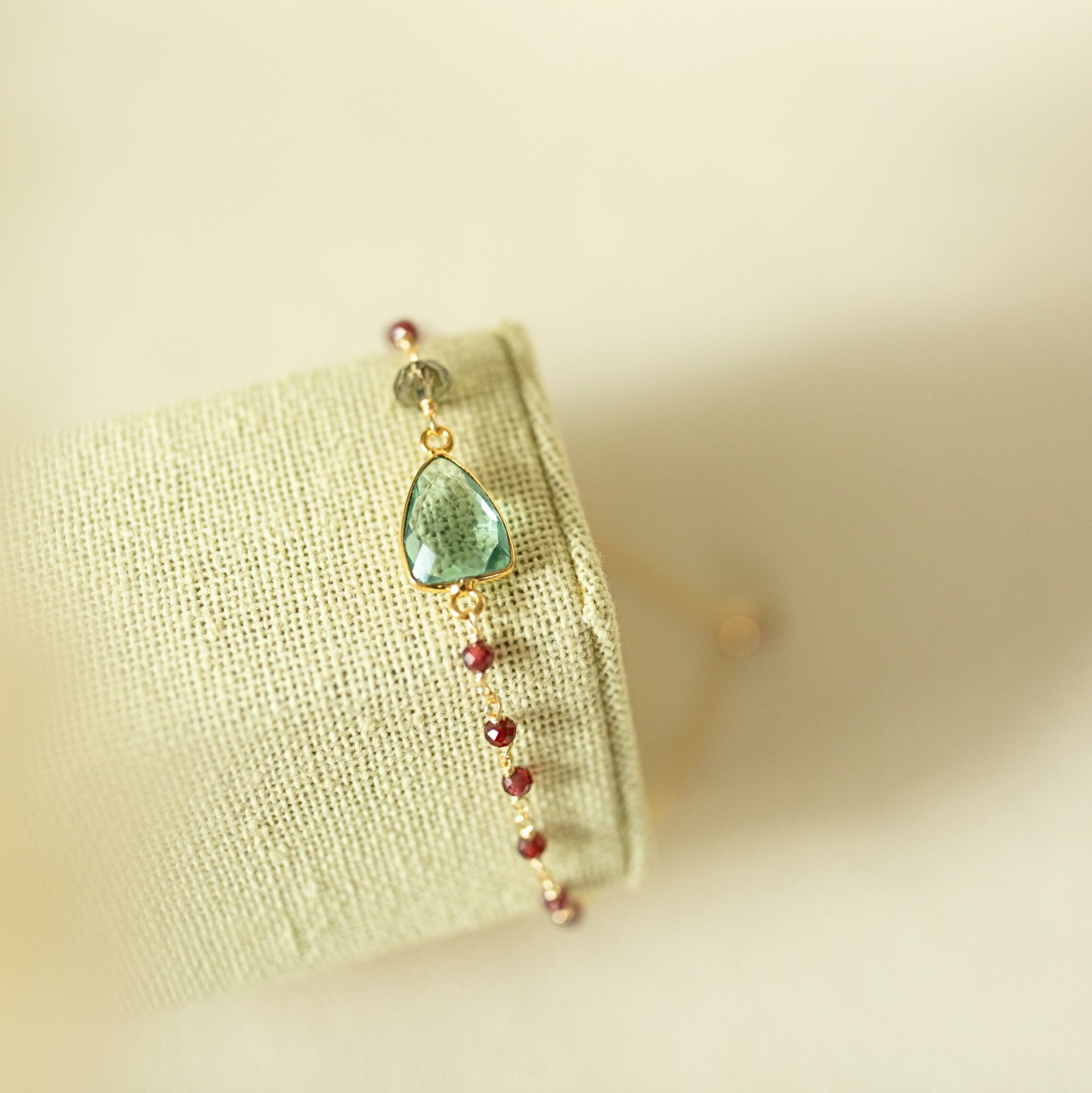 Green Amethyst Gold Isla Collection