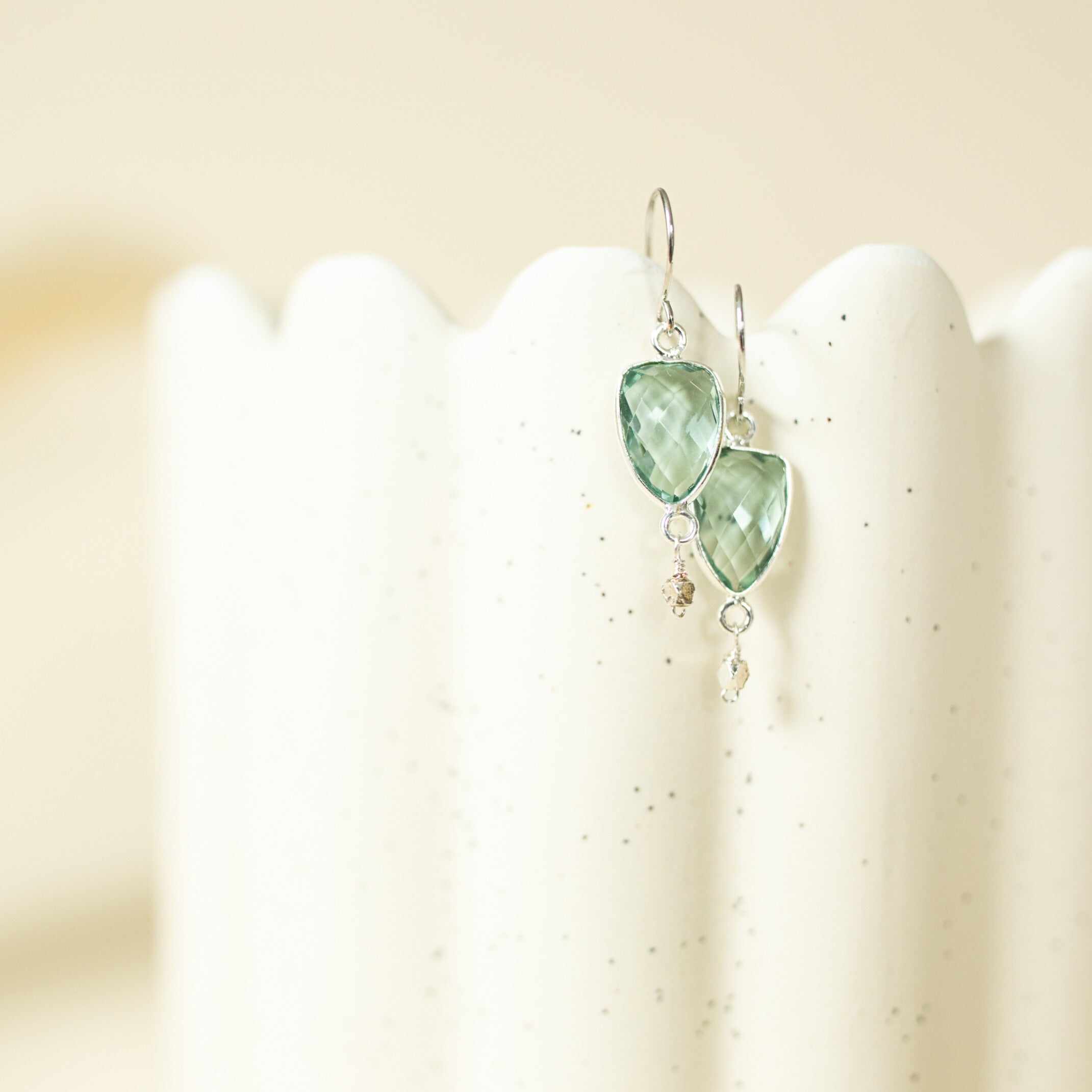 Green Amethyst Silver Isla Collection