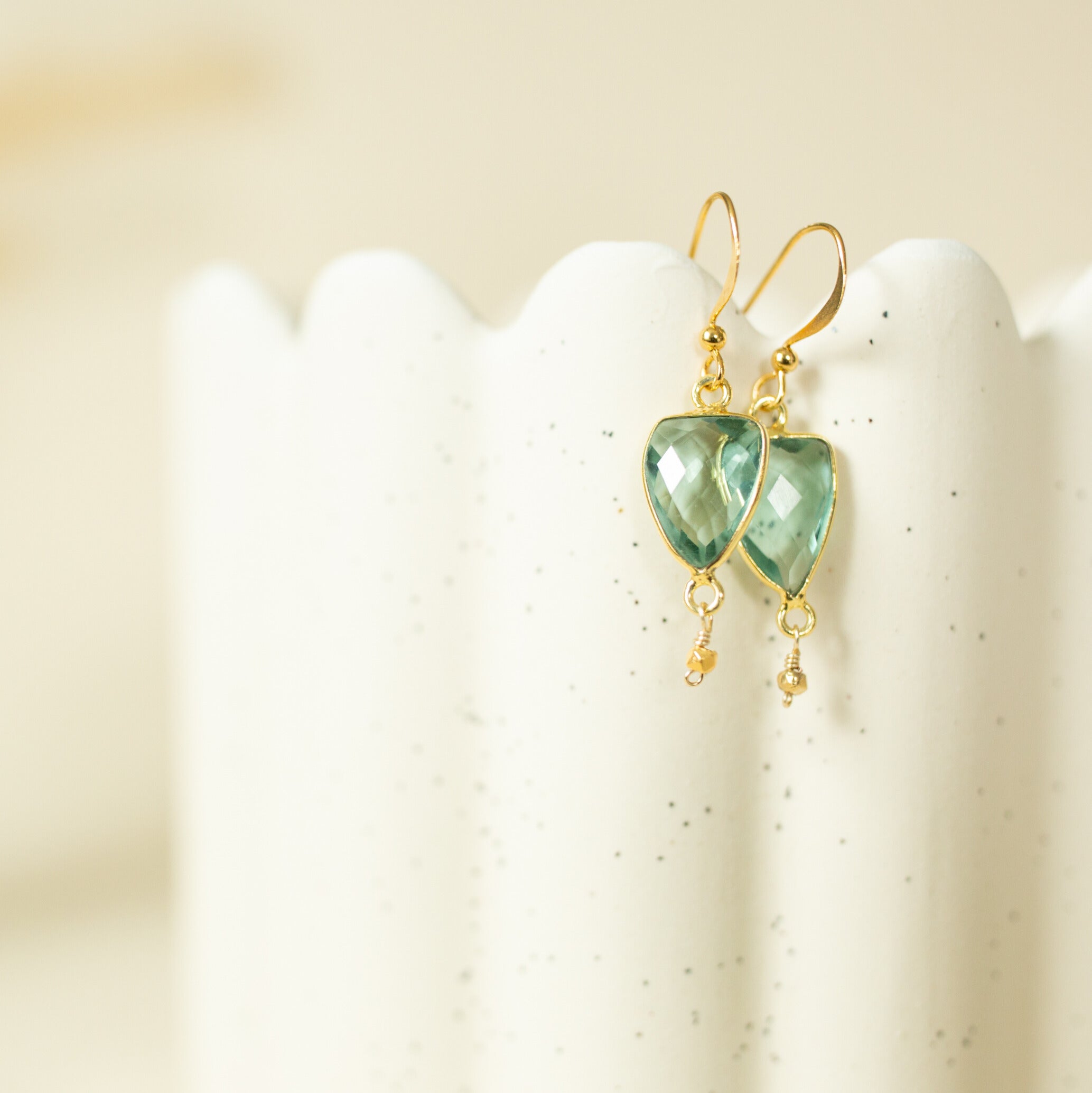 Rhodolite Garnet Gold Isla Earrings