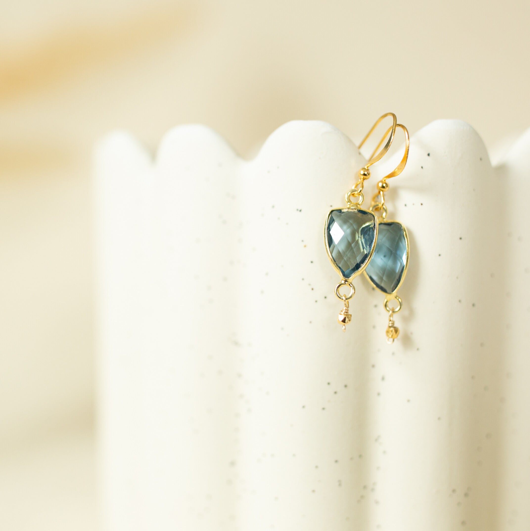 Rhodolite Garnet Gold Isla Earrings