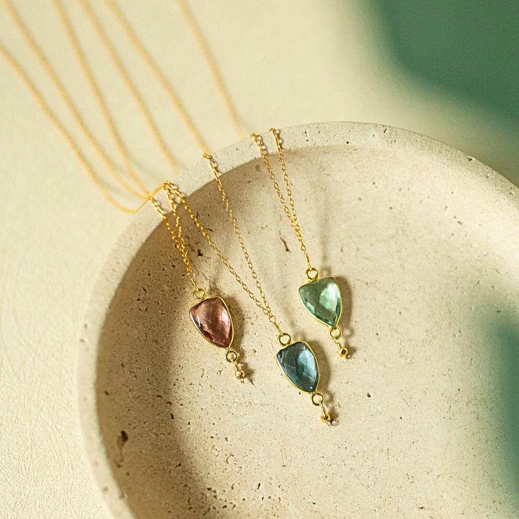London Blue Gold Isla Necklace