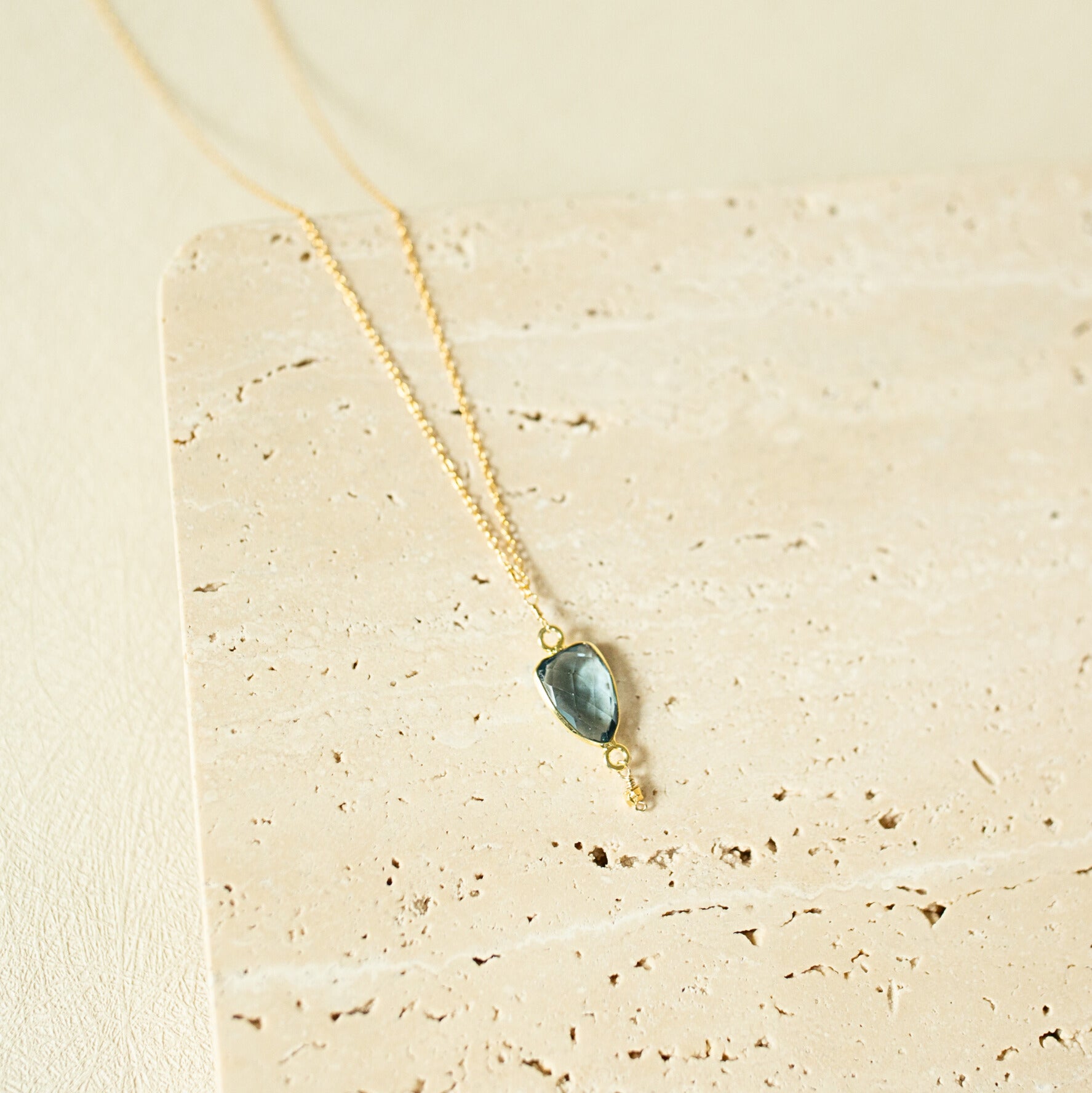 London Blue Gold Isla Necklace