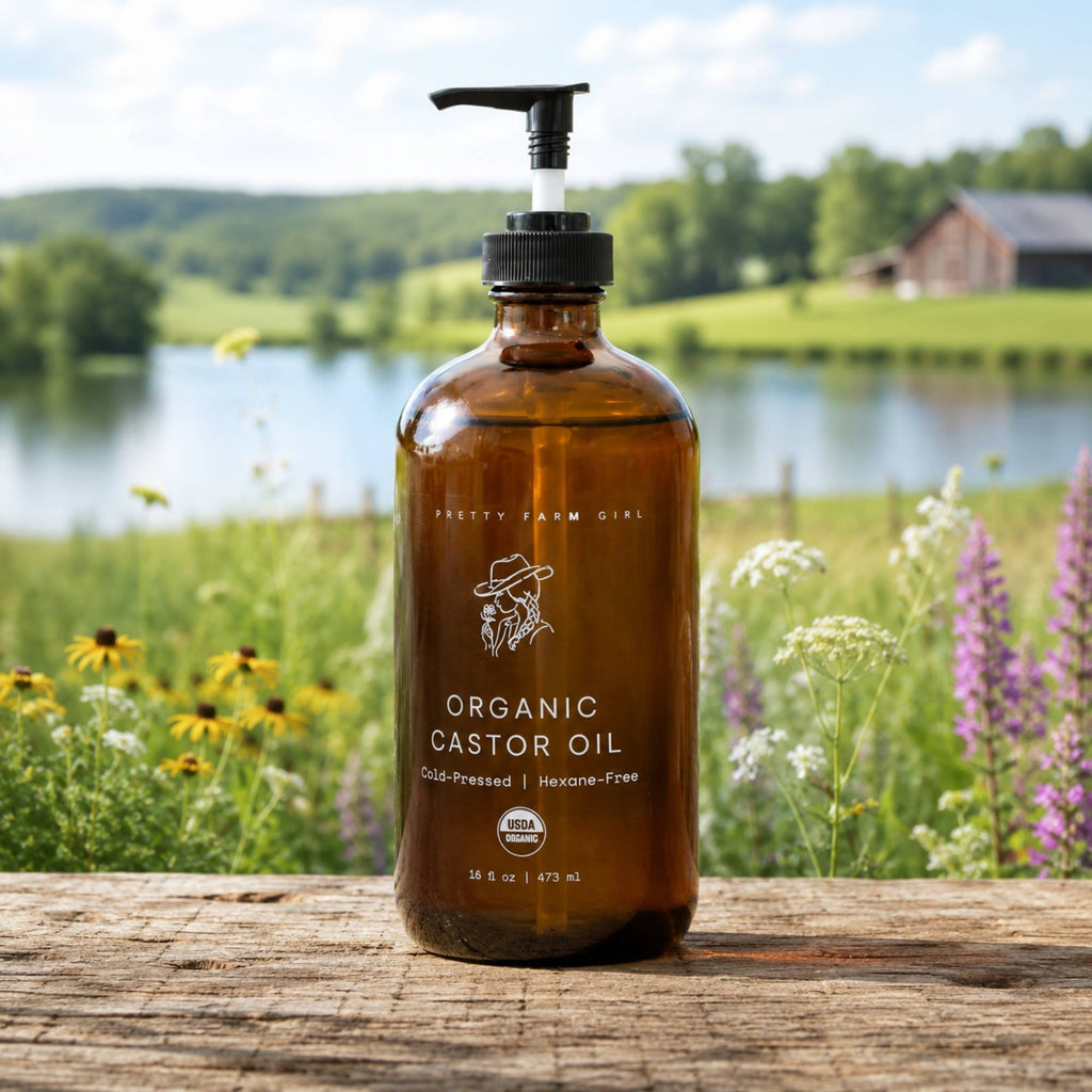 Pure Organic Cold Pressed Hexane-Free Castor Oil