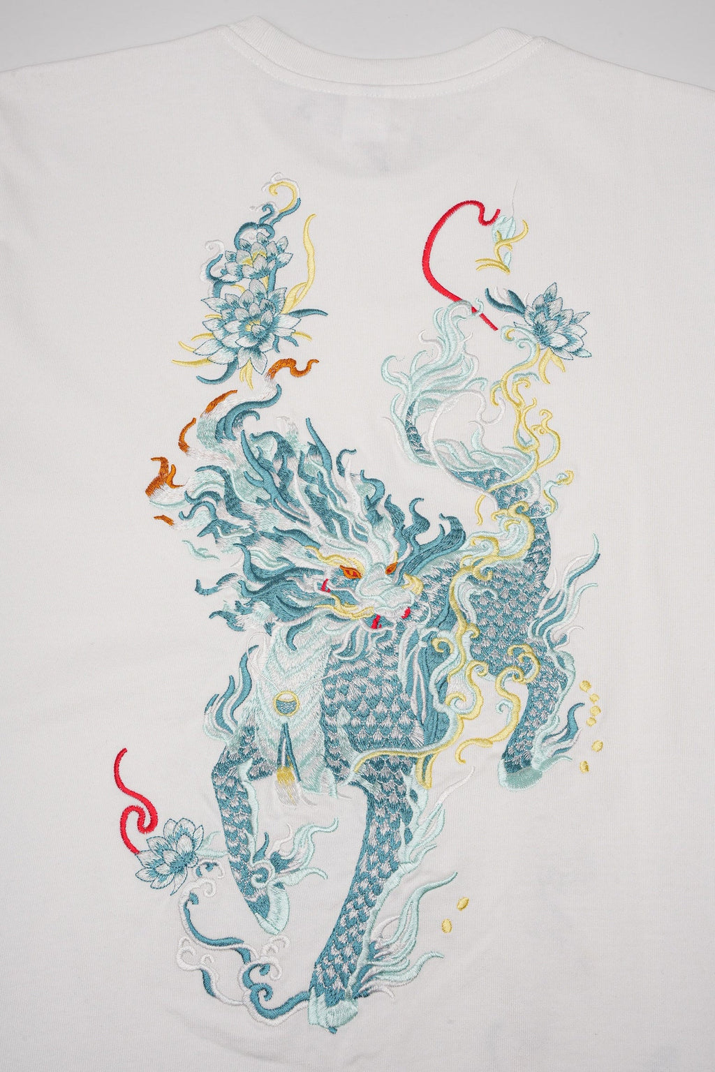 ET517 Blue Kirin Embroidered Tee