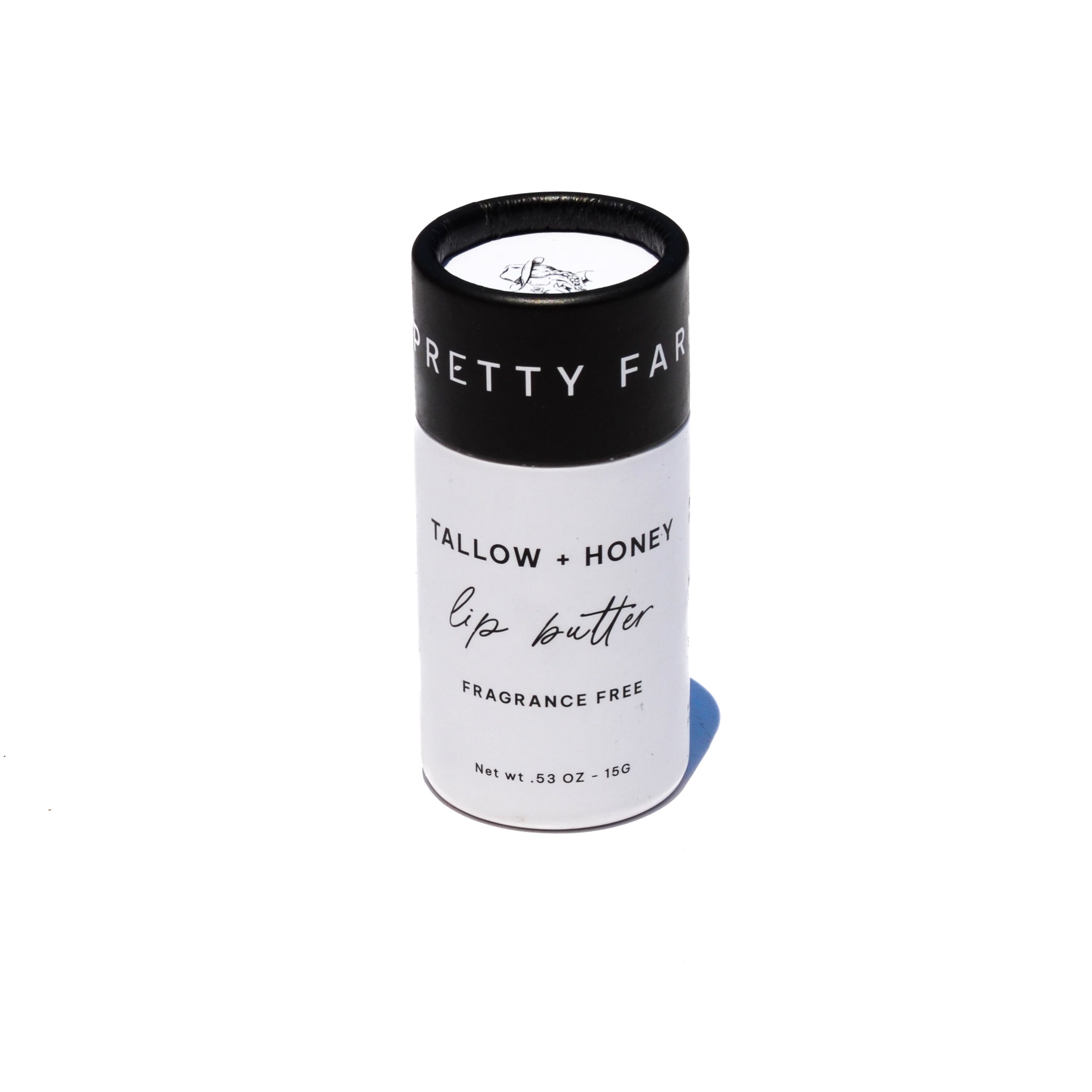 Fragrance Free Tallow + Honey Lip Butter | Eco-Friendly Travel Tube