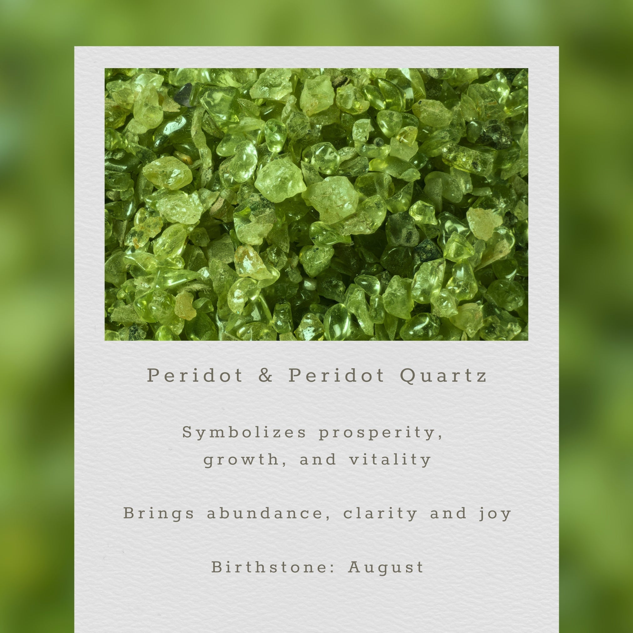 Peridot Quartz Ballet Collection