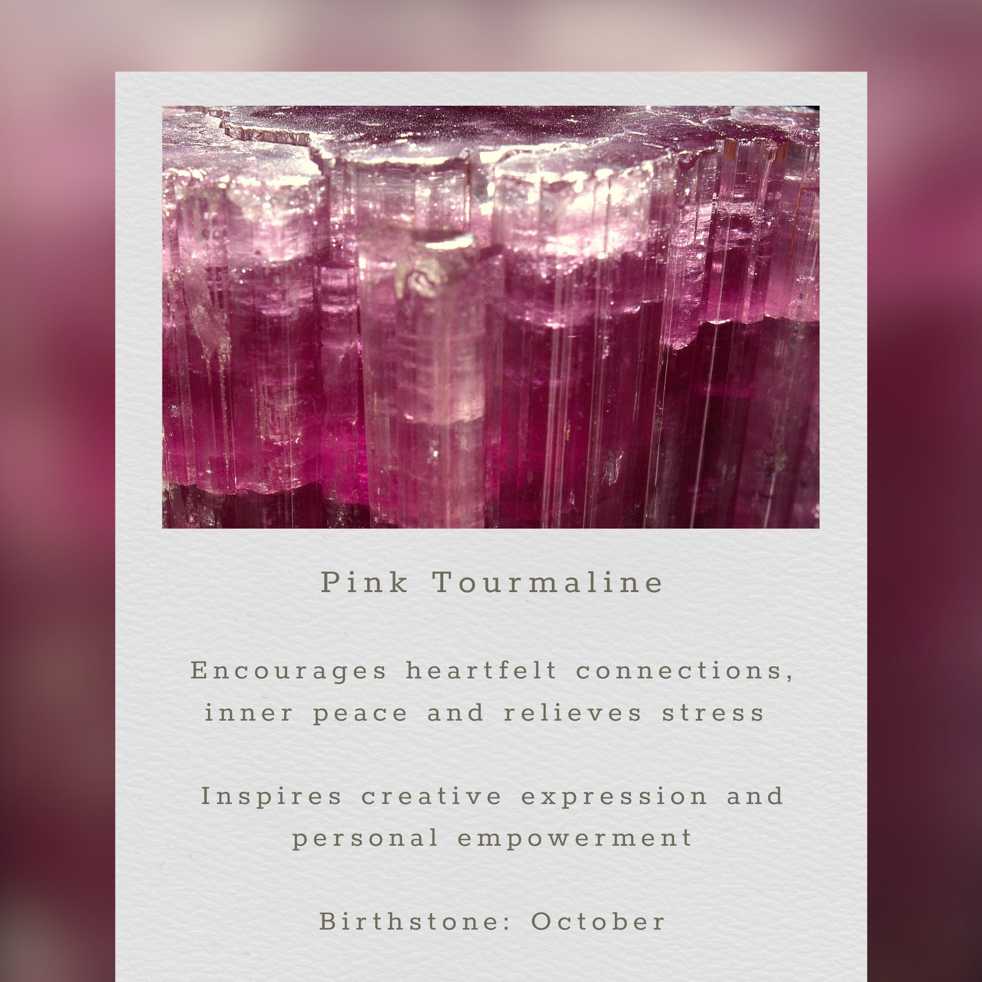 Pink Tourmaline Ballet Collection