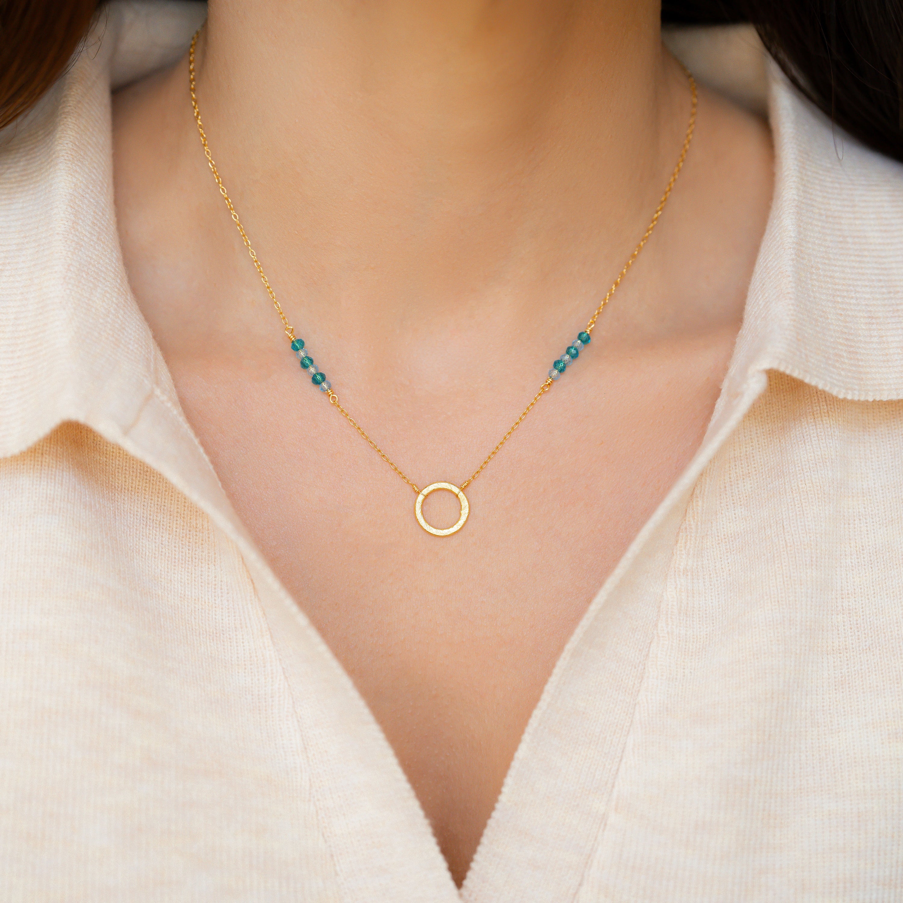 Aquamarine Solara Necklace
