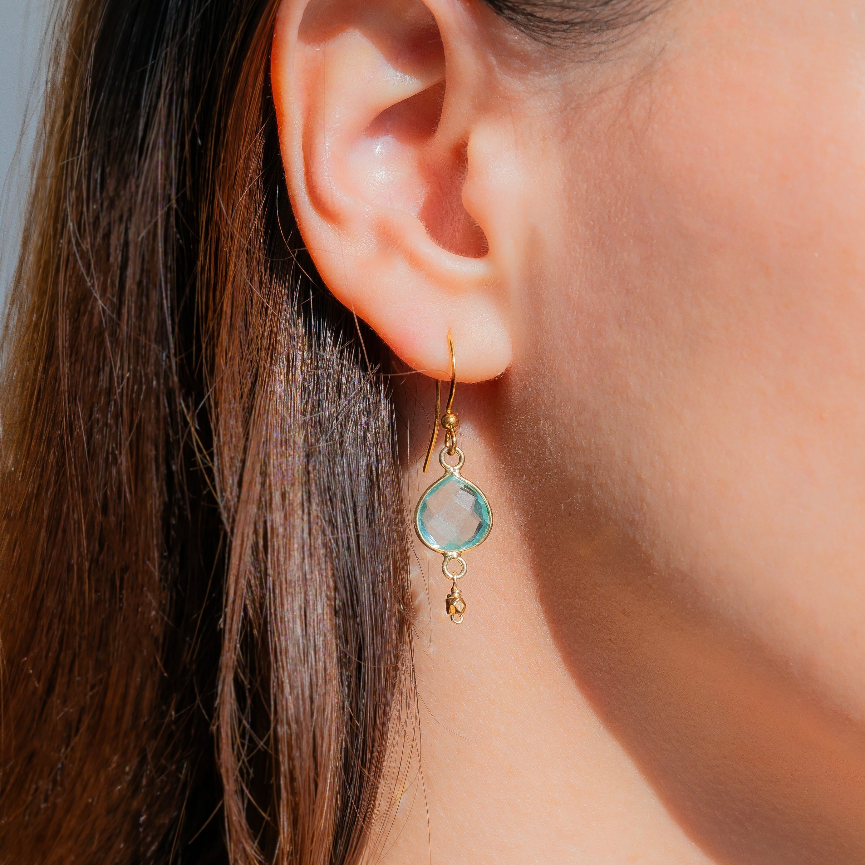 Aquamarine Ballet Drop Earrings