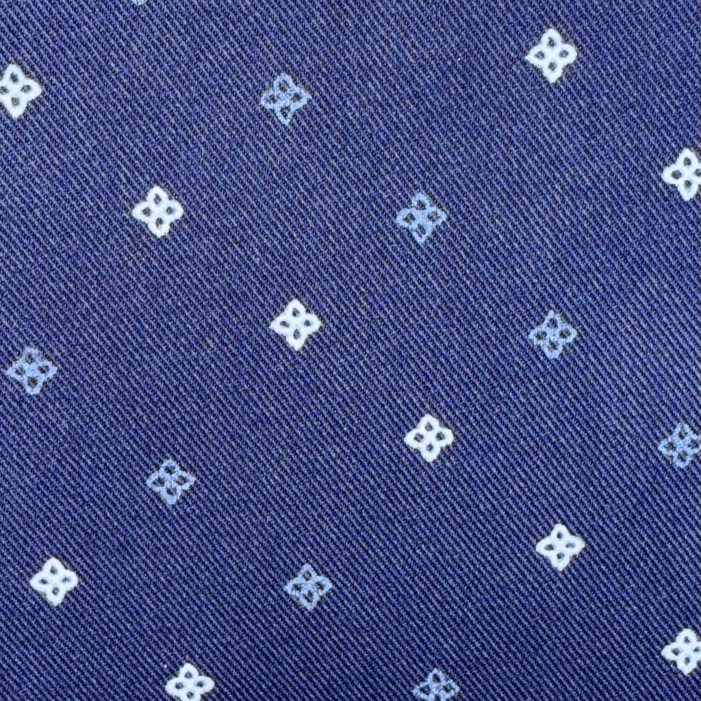goTIELESS Ultimate Dress Shirt (Navy Polk-a-Dot)