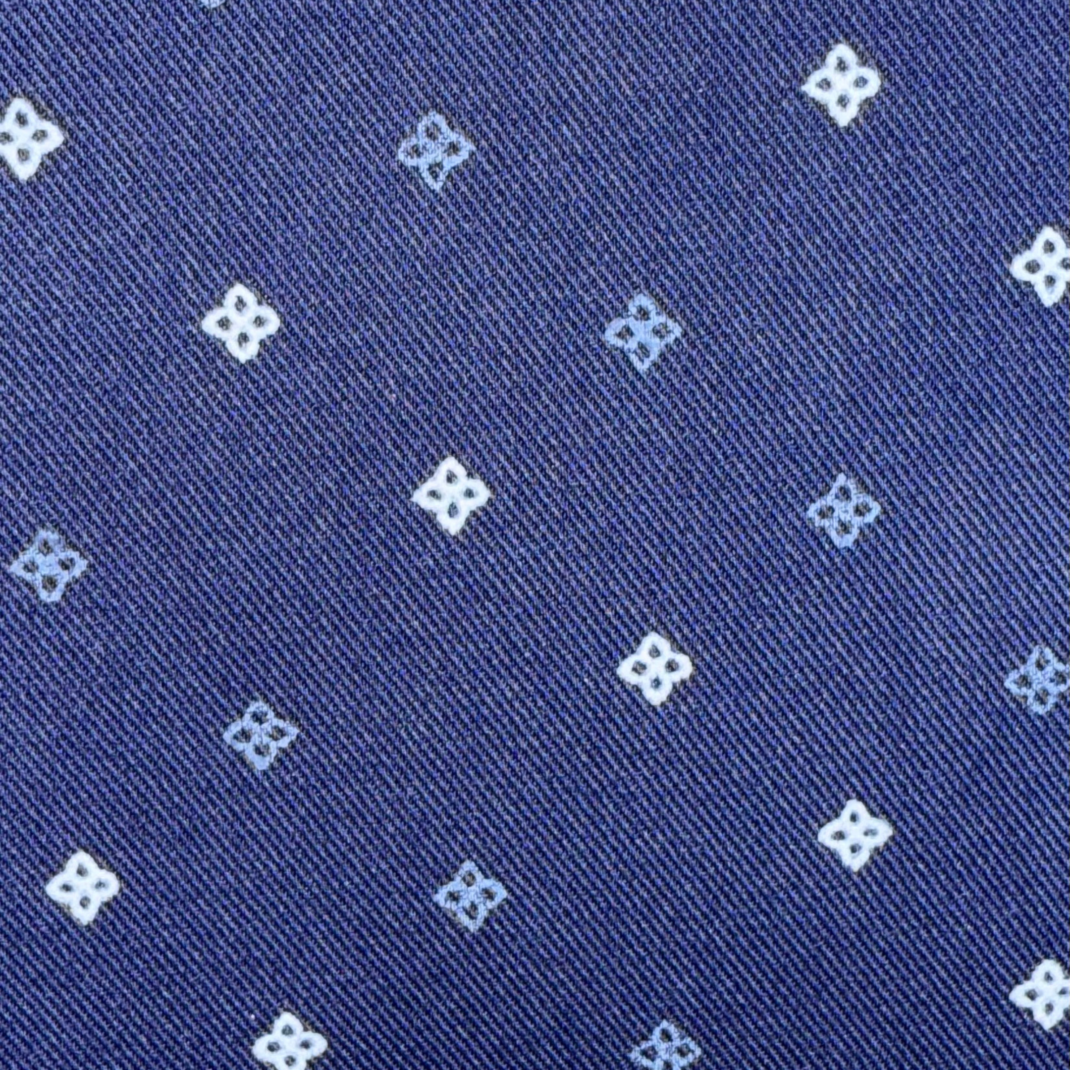 goTIELESS Ultimate Dress Shirt (Navy Polk-a-Dot)