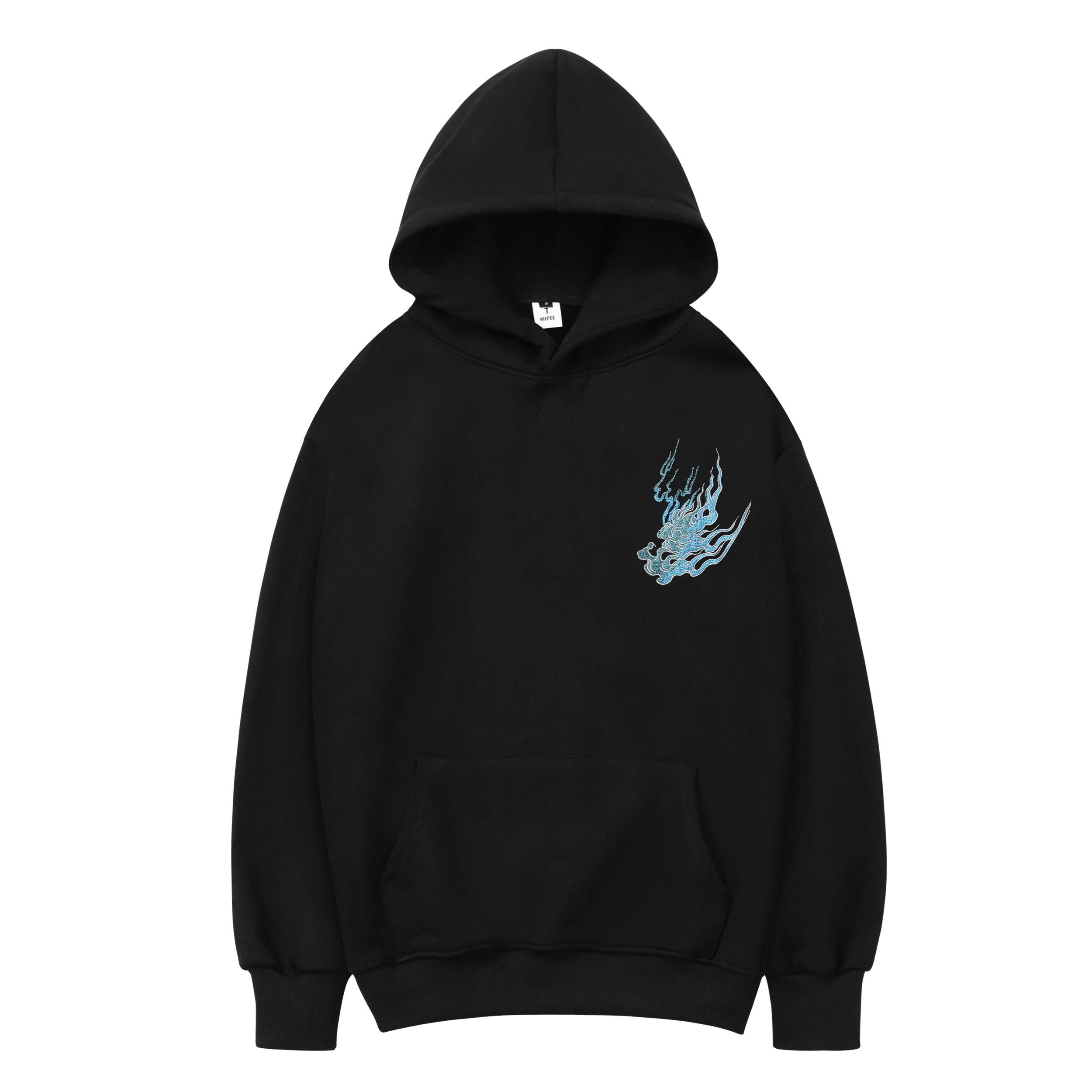 KH9817 Flaming White Tiger Hoodie