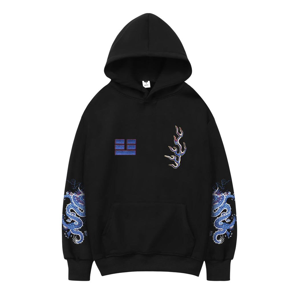 KH9110 Blue Lightning Hoodie