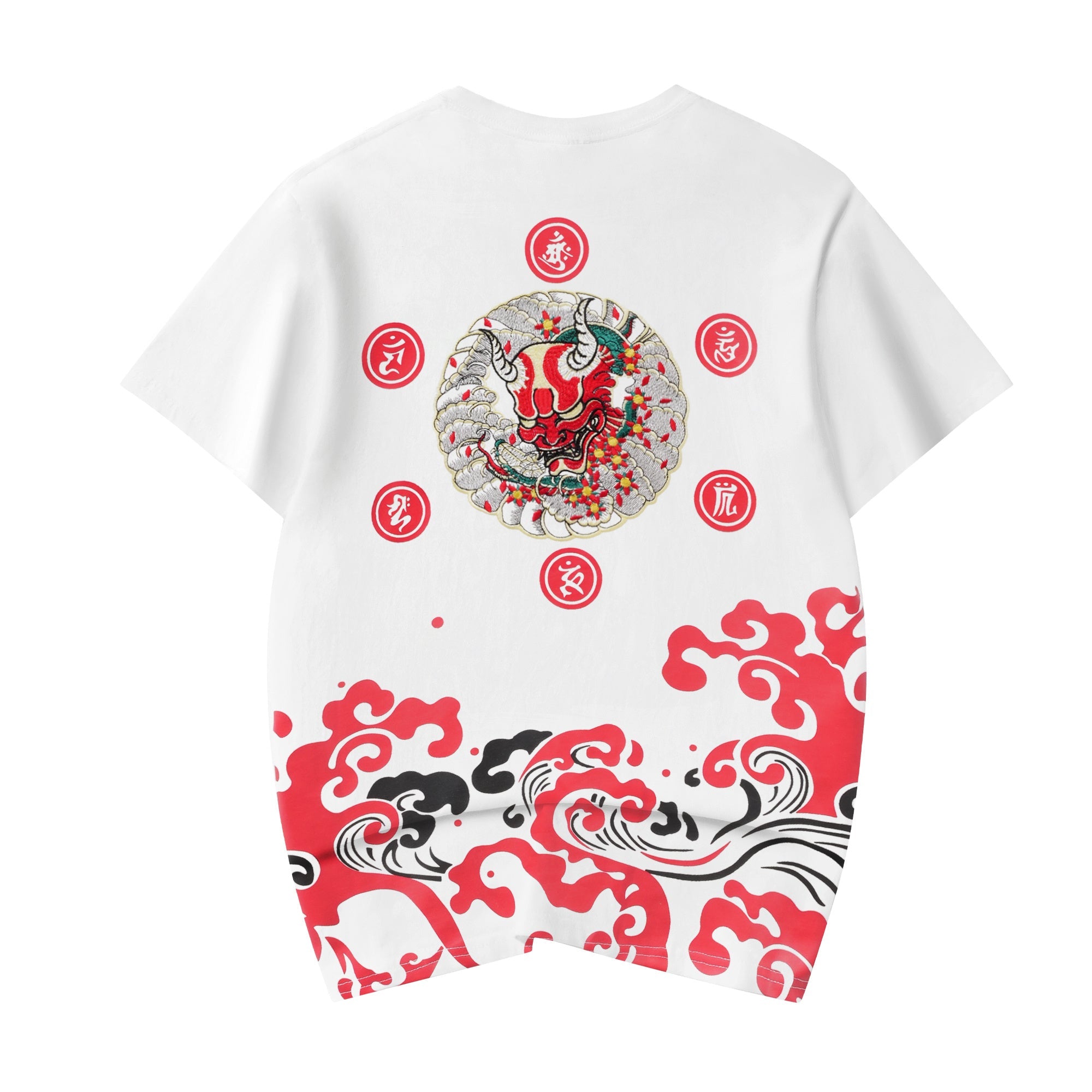 KH772 Red Oni Embroidered Tee