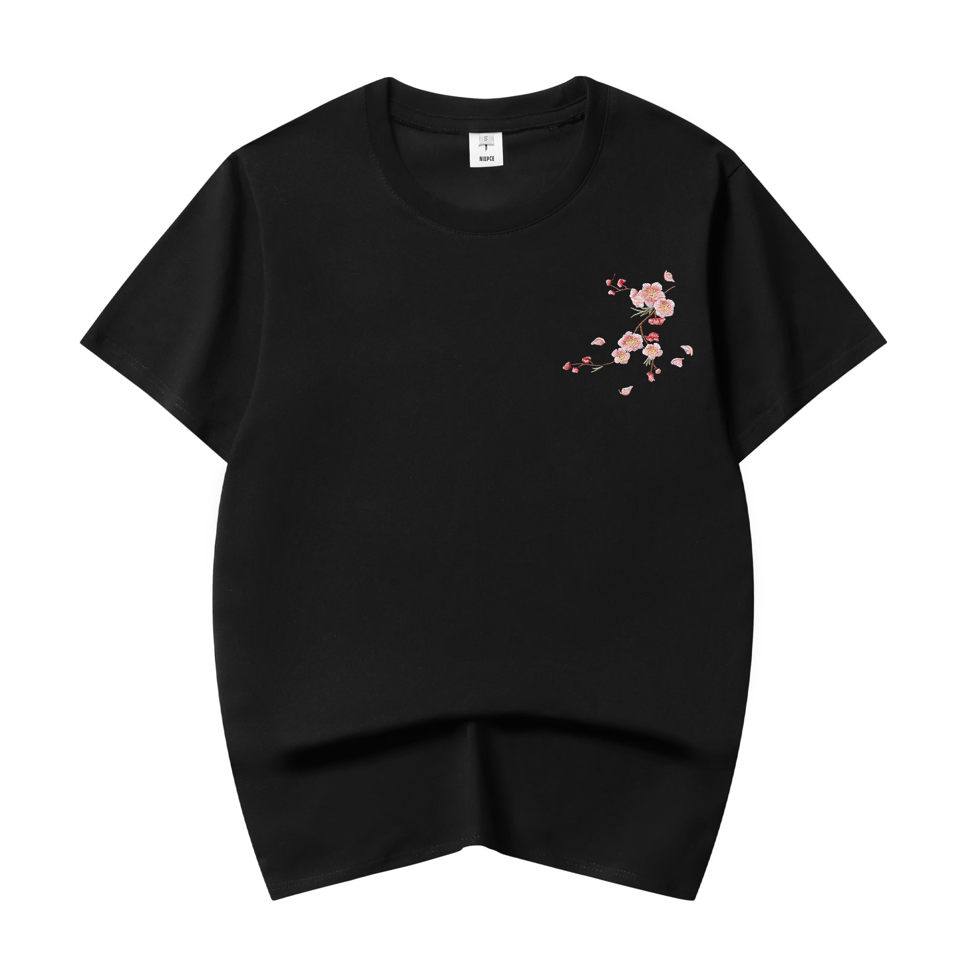 ET516 Sakura Flowers Embroidered Tee