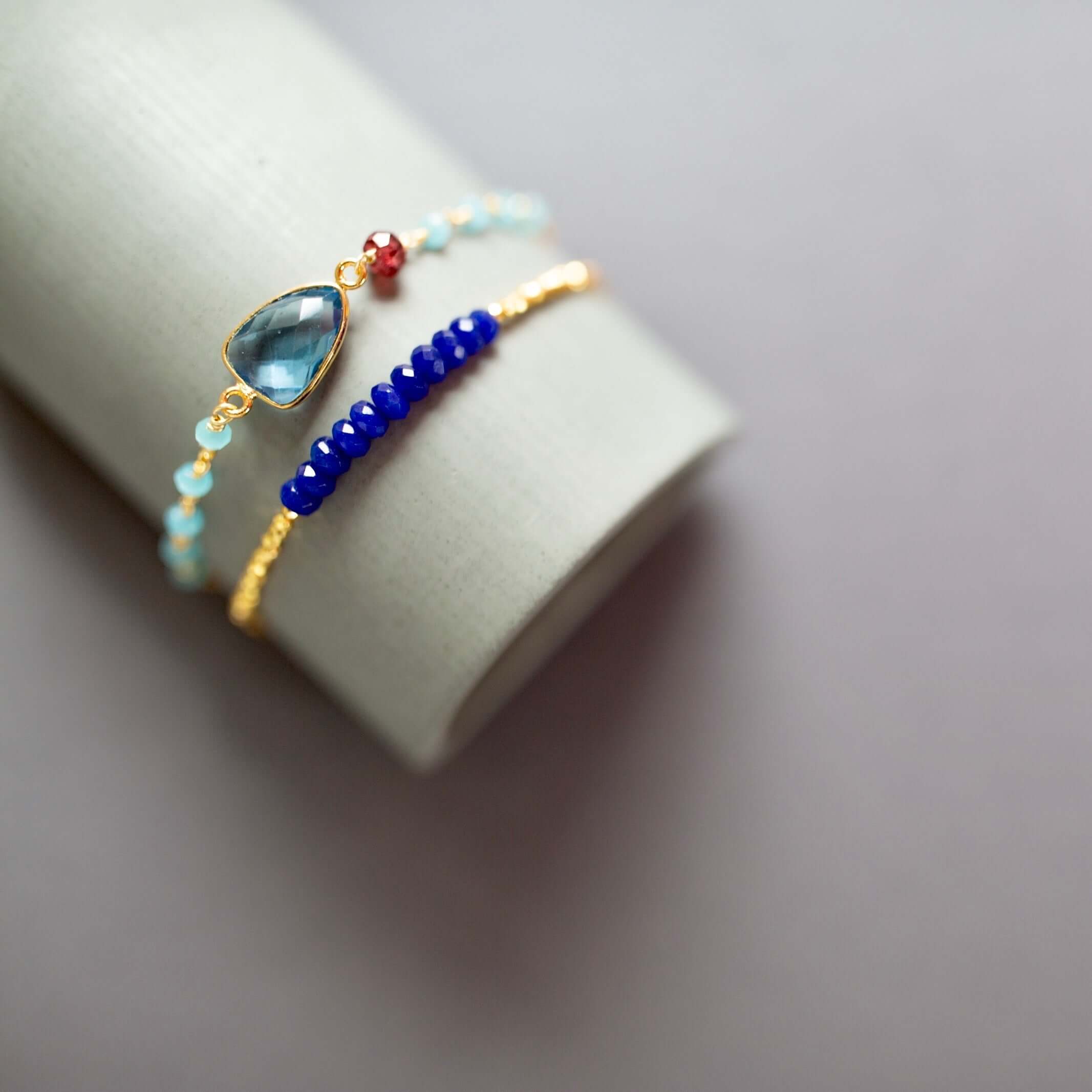 London Blue Quartz Silver Isla Bracelet