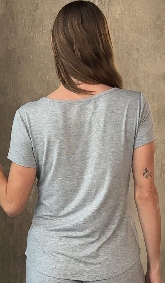 Women’s Bamboo Lounge Set - Lounge T-Shirt + Lounge Shorts