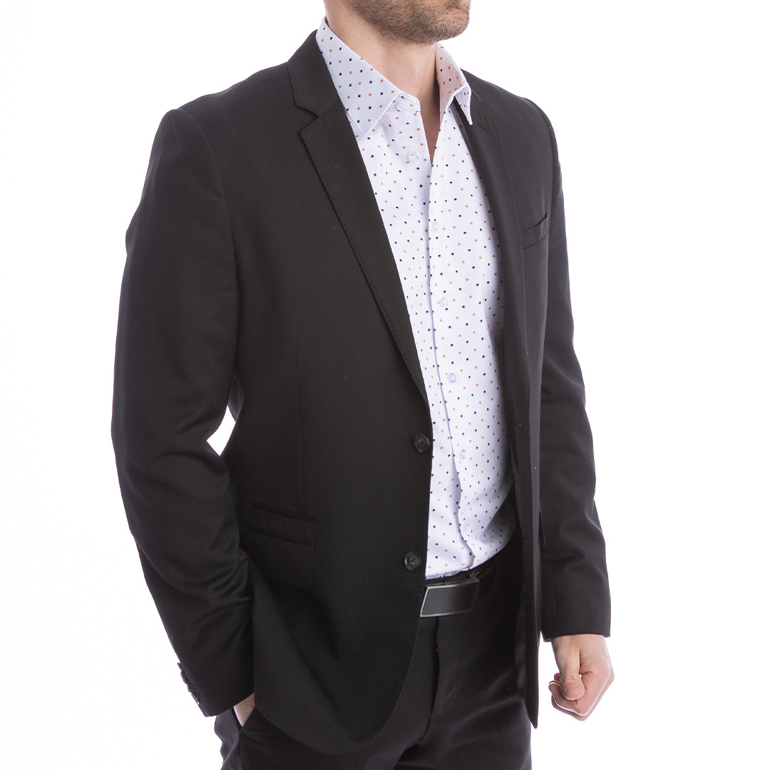 goTIELESS Ultimate Dress Shirt (White/Royal Palm)