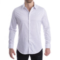 goTIELESS Ultimate Dress Shirt (White/Royal Palm)